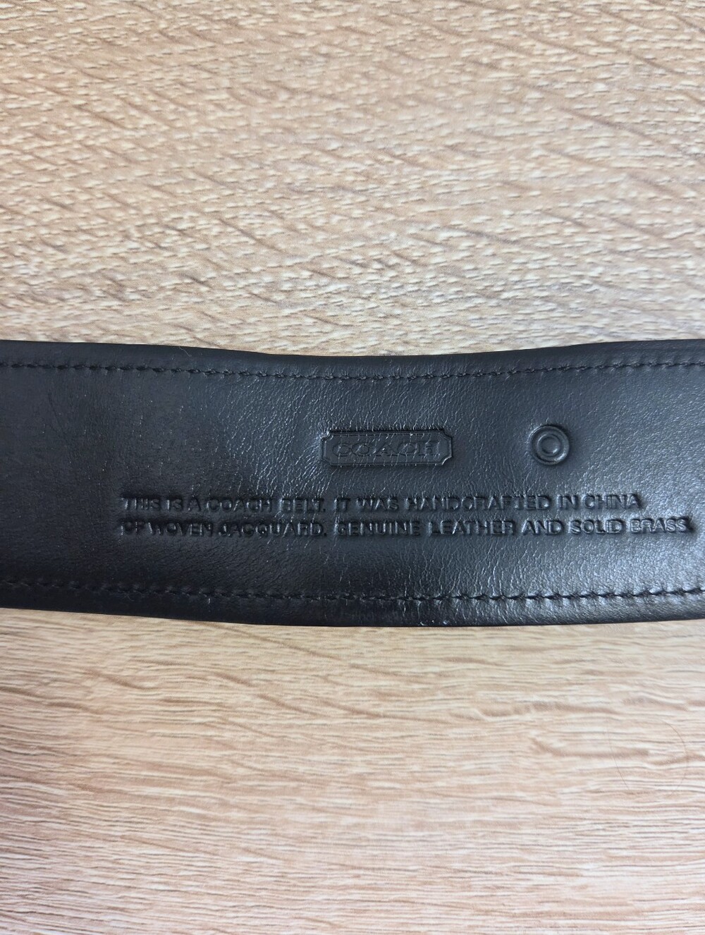 Coach Black Signature Soho Jacquard Canvas Grommet Belt Silver Buckle - Medium - Picture 5 of 9